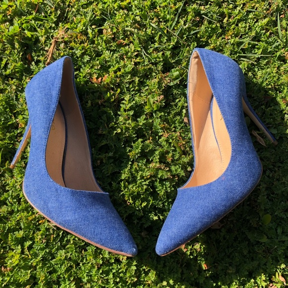 DENIM PUMPS - Picture 1 of 4